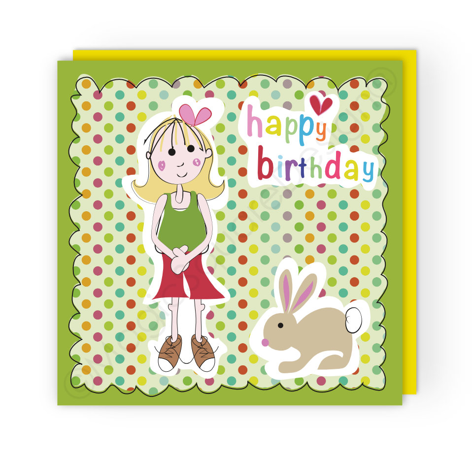 Polka Dot Birthday Greetings Card