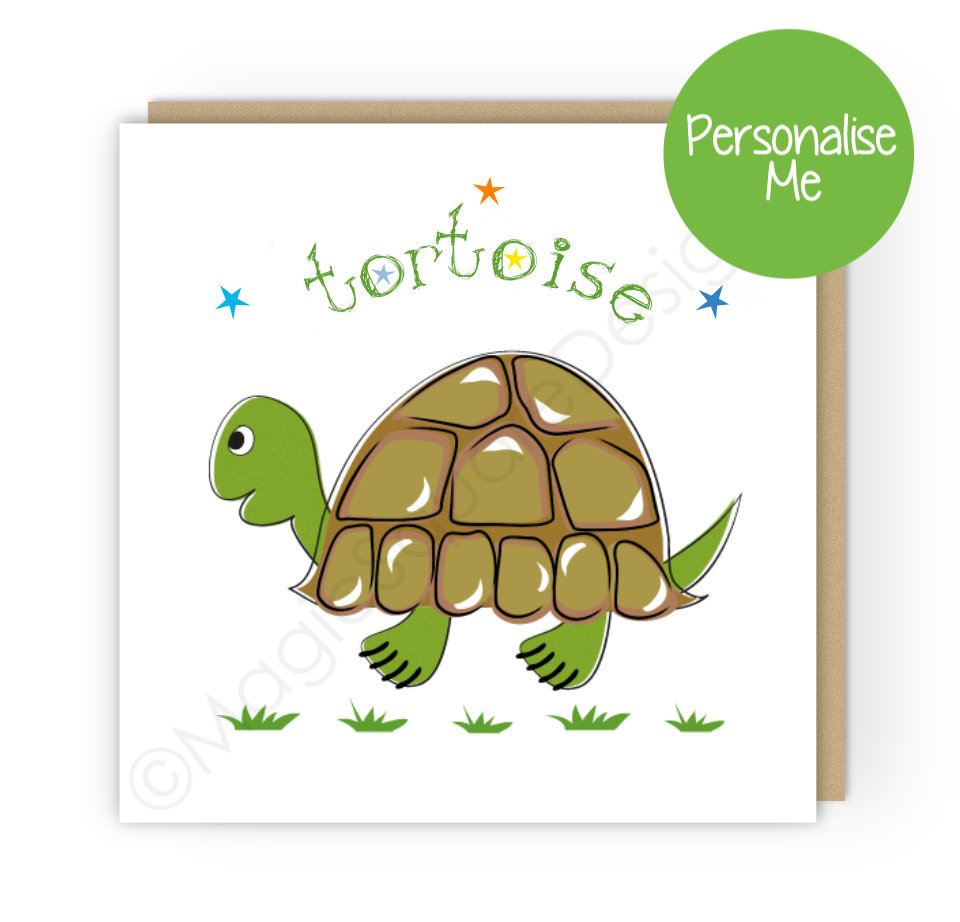 Tortoise Stars Greetings Card